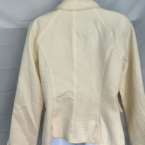 Talbots off white double button blazer size 10 - Picture 4 of 8